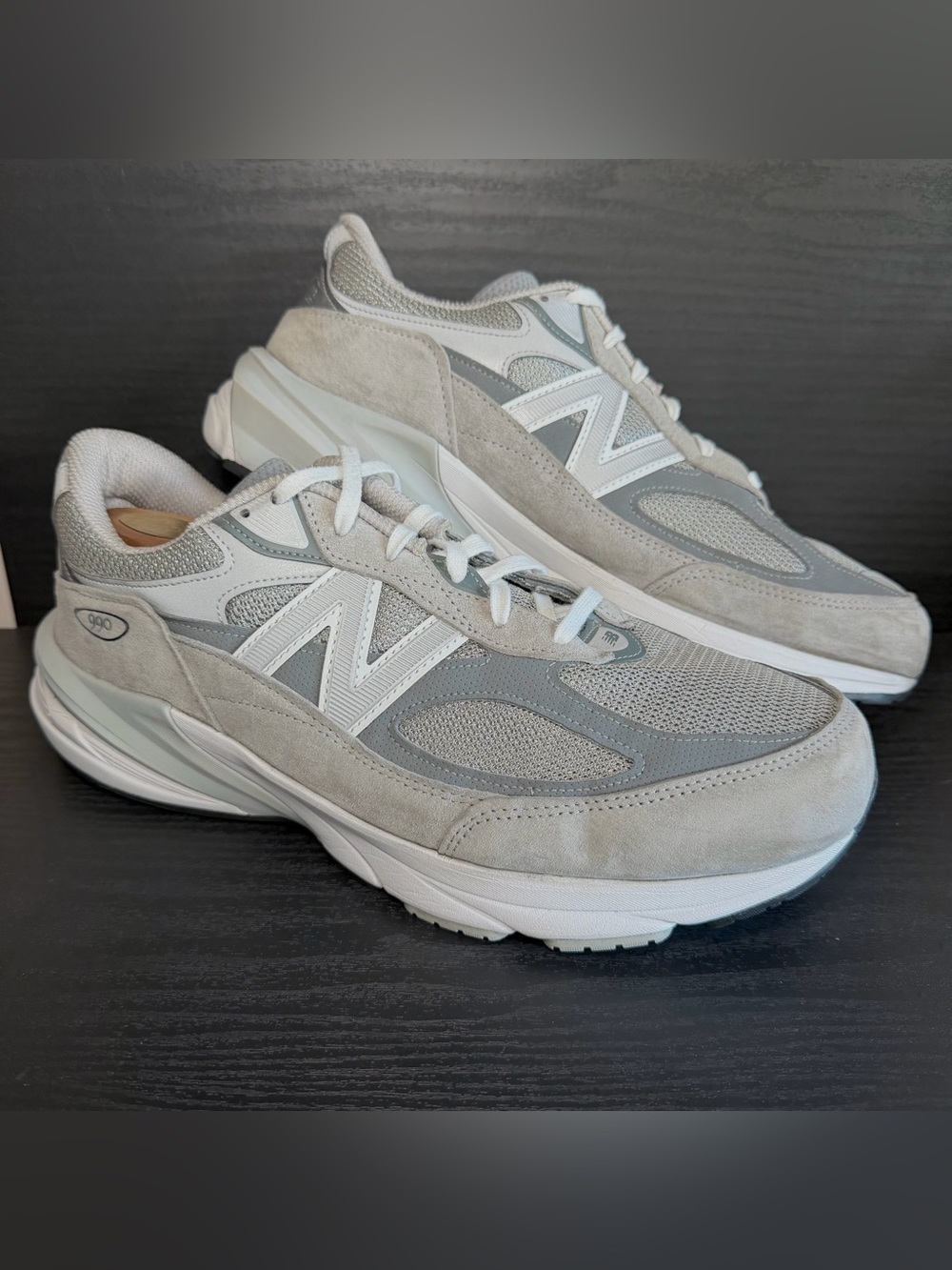 New Balance Men’s 990v6 Shoe Sz 12.5 6E Grey Suede Sneaker Made USA M990GL6 GUC